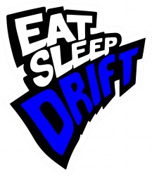Eat sleep drift blue